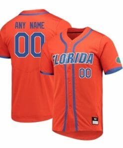 Custom Florida Gators Jersey Name and Number Baseball College Orange