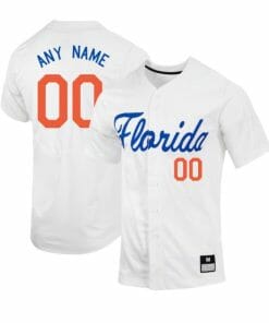 Custom Florida Gators Jersey Name and Number Baseball NCAA College White