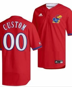 Custom Kansas Jayhawks Jersey Name and Number Baseball NCAA College Red