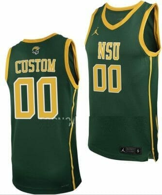 Custom Norfolk State Spartans Jersey Name and Number College Basketball Green, Top Smart Design Custom Norfolk State Spartans Jersey Name and Number College Basketball Green, Top Smart Design