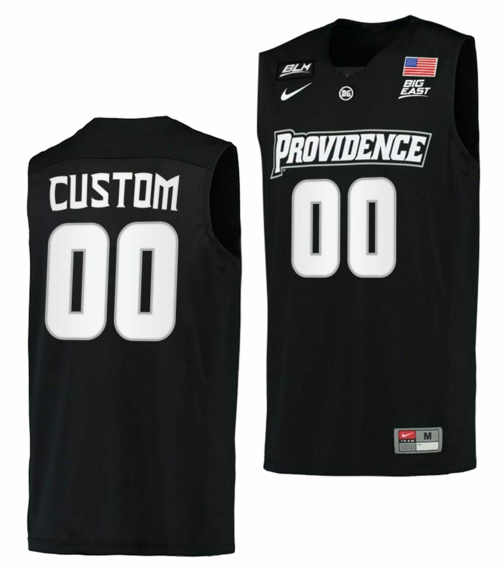 Custom Providence Friars Jersey Name and Number College Basketball BLM Black, Top Smart Design Custom Providence Friars Jersey Name and Number College Basketball BLM Black, Top Smart Design
