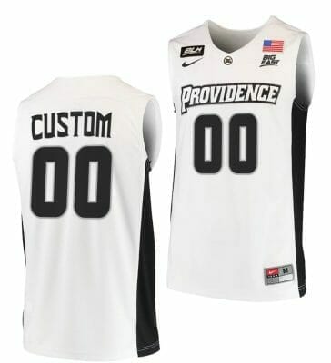 Custom Providence Friars Jersey Name and Number College Basketball BLM White, Top Smart Design Custom Providence Friars Jersey Name and Number College Basketball BLM White, Top Smart Design