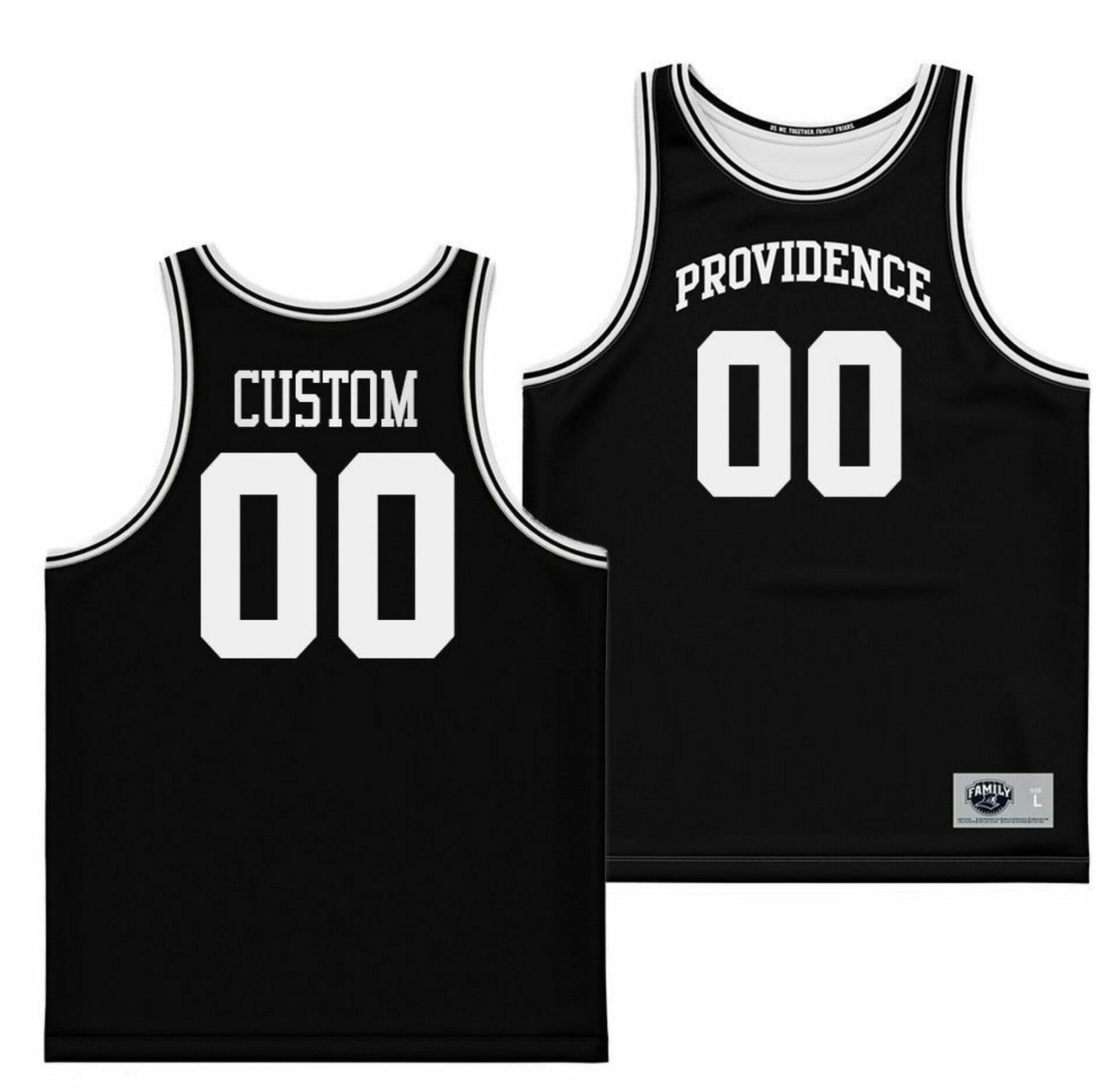 Custom Providence Friars Jersey Name and Number College Basketball Black, Top Smart Design Custom Providence Friars Jersey Name and Number College Basketball Black, Top Smart Design