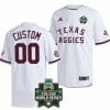 Custom Texas Aggies Baseball Jersey Name and Number NCAA College Khaki Alternate Corps of Cadets, Top Smart Design Custom Texas Aggies Baseball Jersey Name and Number NCAA College Khaki Alternate Corps of Cadets, Top Smart Design