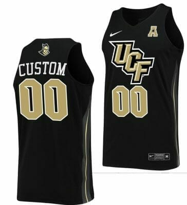 Custom UCF Knights Jersey Name and Number College Basketball Black, Top Smart Design Custom UCF Knights Jersey Name and Number College Basketball Black, Top Smart Design