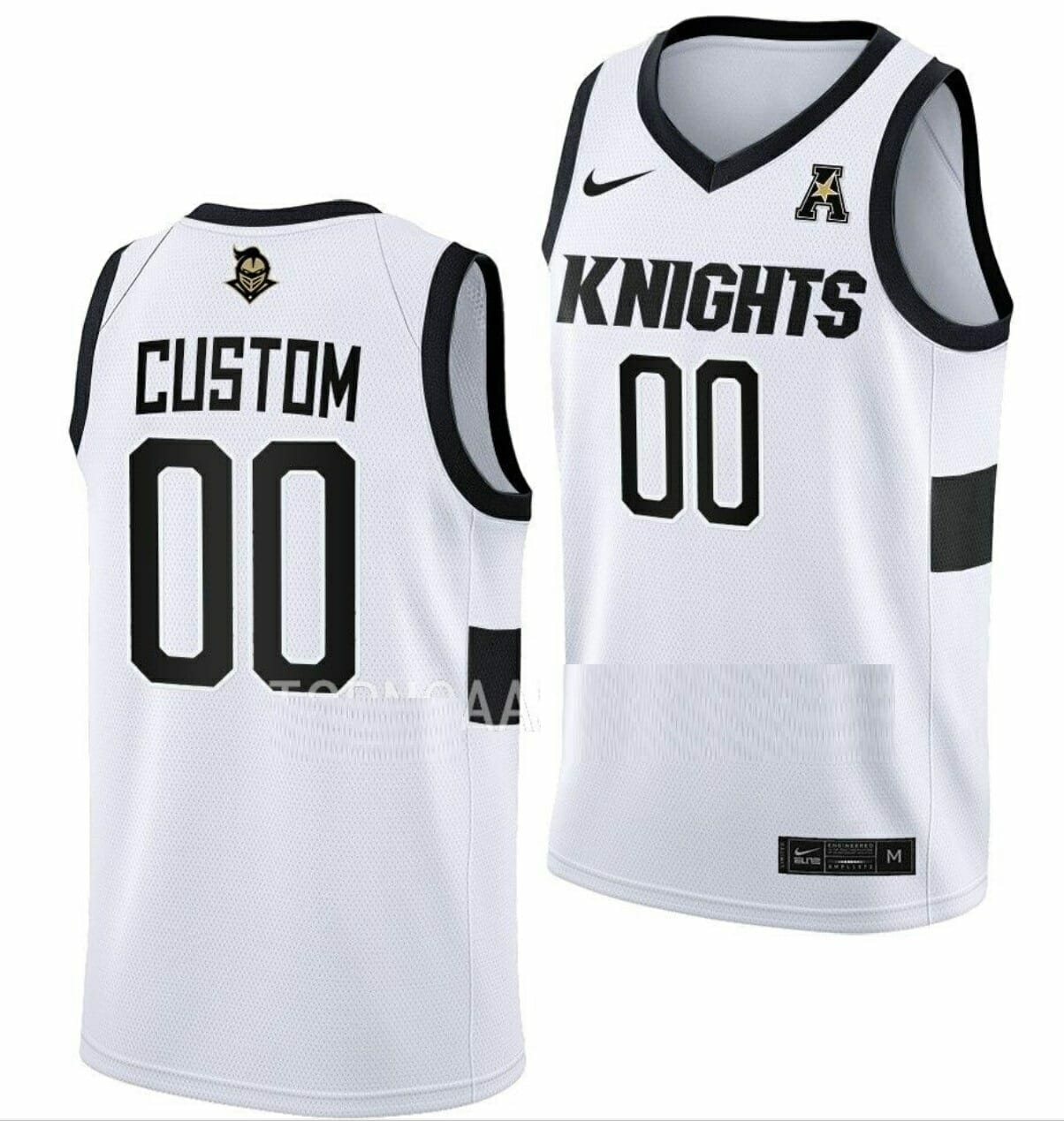 Custom UCF Knights Jersey Name and Number College Basketball White Home, Top Smart Design Custom UCF Knights Jersey Name and Number College Basketball White Home, Top Smart Design