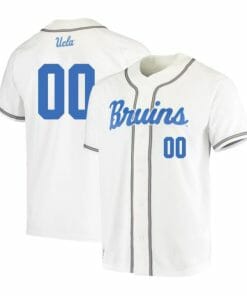 Custom UCLA Bruins Baseball Jersey Name and Number College White
