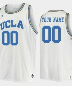 Custom UCLA Bruins Jersey Name and Number College Basketball White Replica