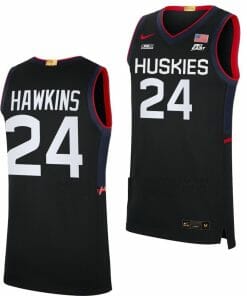 Jordan Hawkins Jersey UConn Huskies College Basketball Limited Black #24
