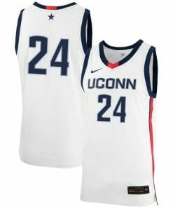 Jordan Hawkins Jersey UConn Huskies College Basketball No Name White #24