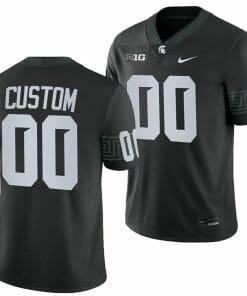 Custom Michigan State Spartans Jersey Name and Number Alternate Black College Football 2023