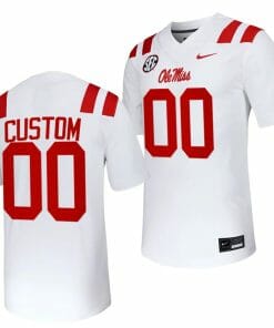 Custom Ole Miss Rebels Jersey Name and Number Untouchable College Football 2023 White