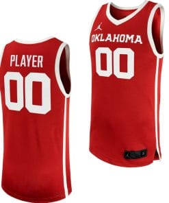 Custom Oklahoma Sooners Jersey Name and Number College Basketball Crimson