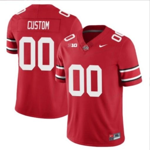Custom Ohio State Buckeyes Jersey Name and Number College Football Stitched Scarlet