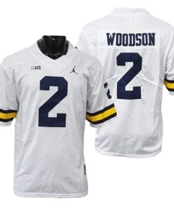 Michigan Wolverines Charles Woodson Jersey #2 College Football Game White