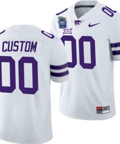 Custom Kansas State Wildcats Jersey Name and Number 2023 Pop-Tarts Bowl Football White